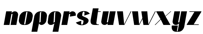 Retrive Black Italic Font LOWERCASE