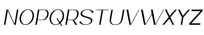 Retrive Light Italic Font UPPERCASE