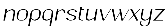 Retrive Light Italic Font LOWERCASE