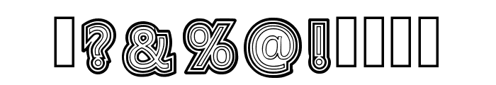 Retro 1970 Regular Font OTHER CHARS