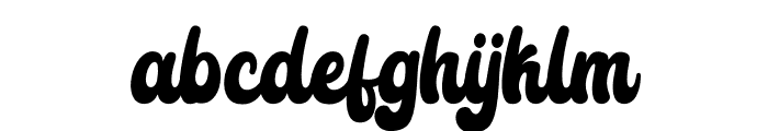 Retro Angela Font LOWERCASE