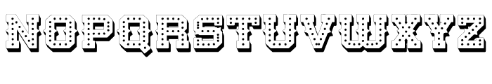 Retro Cinema Dot Font UPPERCASE