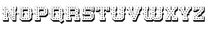 Retro Cinema Dot Font LOWERCASE