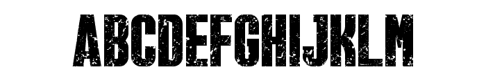 Retro Distressed Regular Font UPPERCASE