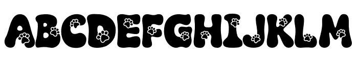 Retro Dog Font UPPERCASE