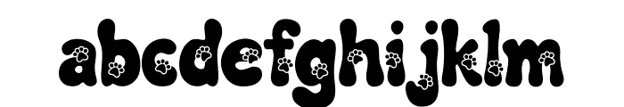 Retro Dog Font LOWERCASE