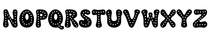 Retro Fancy Dot Font UPPERCASE