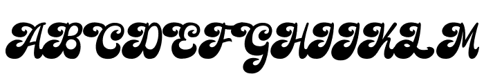 Retro Fancy Font UPPERCASE