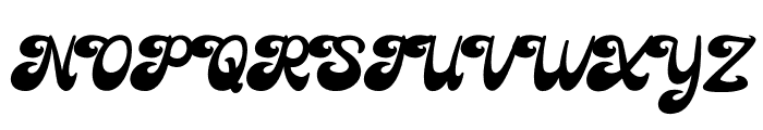 Retro Fancy Font UPPERCASE