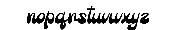 Retro Fancy Font LOWERCASE