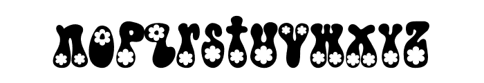 Retro Flower Font LOWERCASE