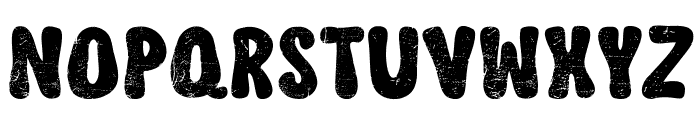 Retro Fruit Grunge Font UPPERCASE