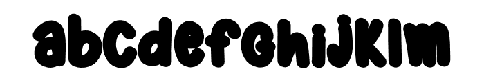 Retro Funky O Font LOWERCASE