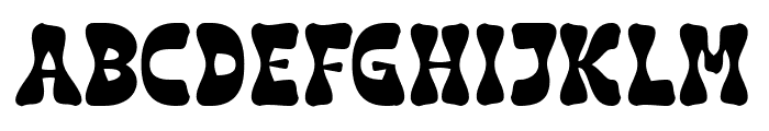 Retro Funky Font UPPERCASE
