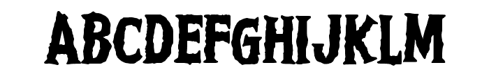 Retro Ghost Regular Font UPPERCASE