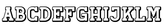 Retro Grade Shadow Font LOWERCASE
