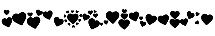 Retro Heart of Love Font UPPERCASE