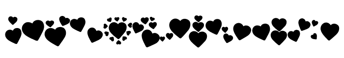 Retro Heart of Love Font LOWERCASE