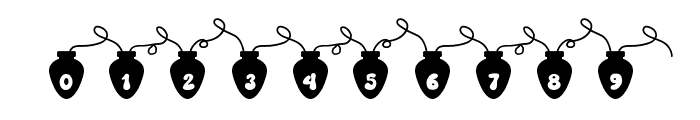 Retro Light Xmas Font OTHER CHARS