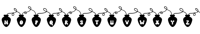 Retro Light Xmas Font LOWERCASE