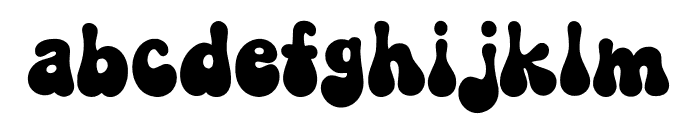 Retro Night Font LOWERCASE