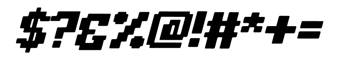 Retro Pixel Italic Font OTHER CHARS