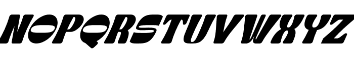Retro Popline Italic Font UPPERCASE