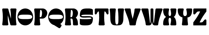 Retro Popline Regular Font UPPERCASE
