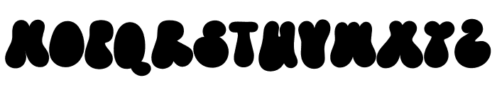 Retro Shadow Fill Font LOWERCASE