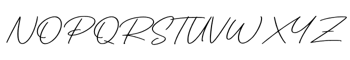 Retro Signature Font UPPERCASE