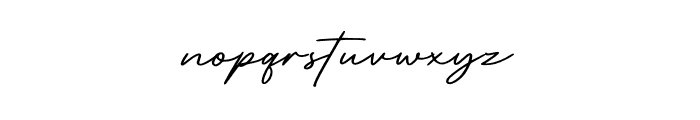 Retro Signature Font LOWERCASE
