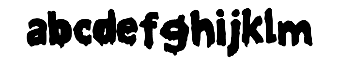 Retro Slime Filler Regular Font LOWERCASE