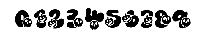 Retro Spooky Style1 Font OTHER CHARS