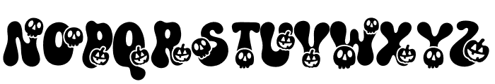 Retro Spooky Style1 Font UPPERCASE
