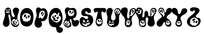 Retro Spooky Style2 Font UPPERCASE