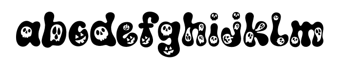 Retro Spooky Style2 Font LOWERCASE