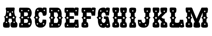 Retro Stars Font UPPERCASE