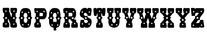 Retro Stars Font UPPERCASE