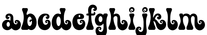 Retro Swirly Font LOWERCASE