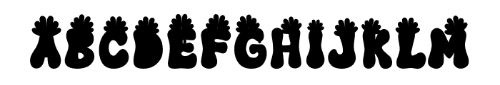 Retro Turkey Font UPPERCASE