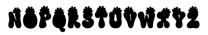 Retro Turkey Font UPPERCASE