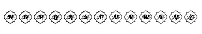 Retroking Monogram Frame Font UPPERCASE