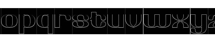 Retrospective-Hollow-Inverse Font LOWERCASE