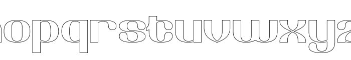 Retrospective-Hollow Font LOWERCASE