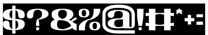 Retrospective-Inverse Font OTHER CHARS