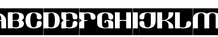 Retrospective-Inverse Font UPPERCASE