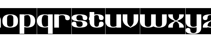 Retrospective-Inverse Font LOWERCASE