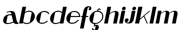 Retrospective Italic Font LOWERCASE