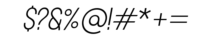 Retroyal-LightItalic Font OTHER CHARS