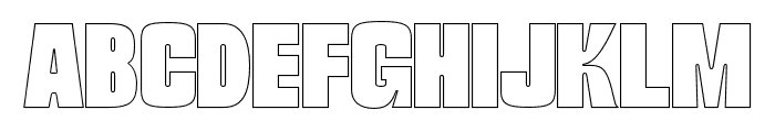 Reuloh Outline Font UPPERCASE